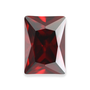 Radiant Garnet CZ Loose Gemstones